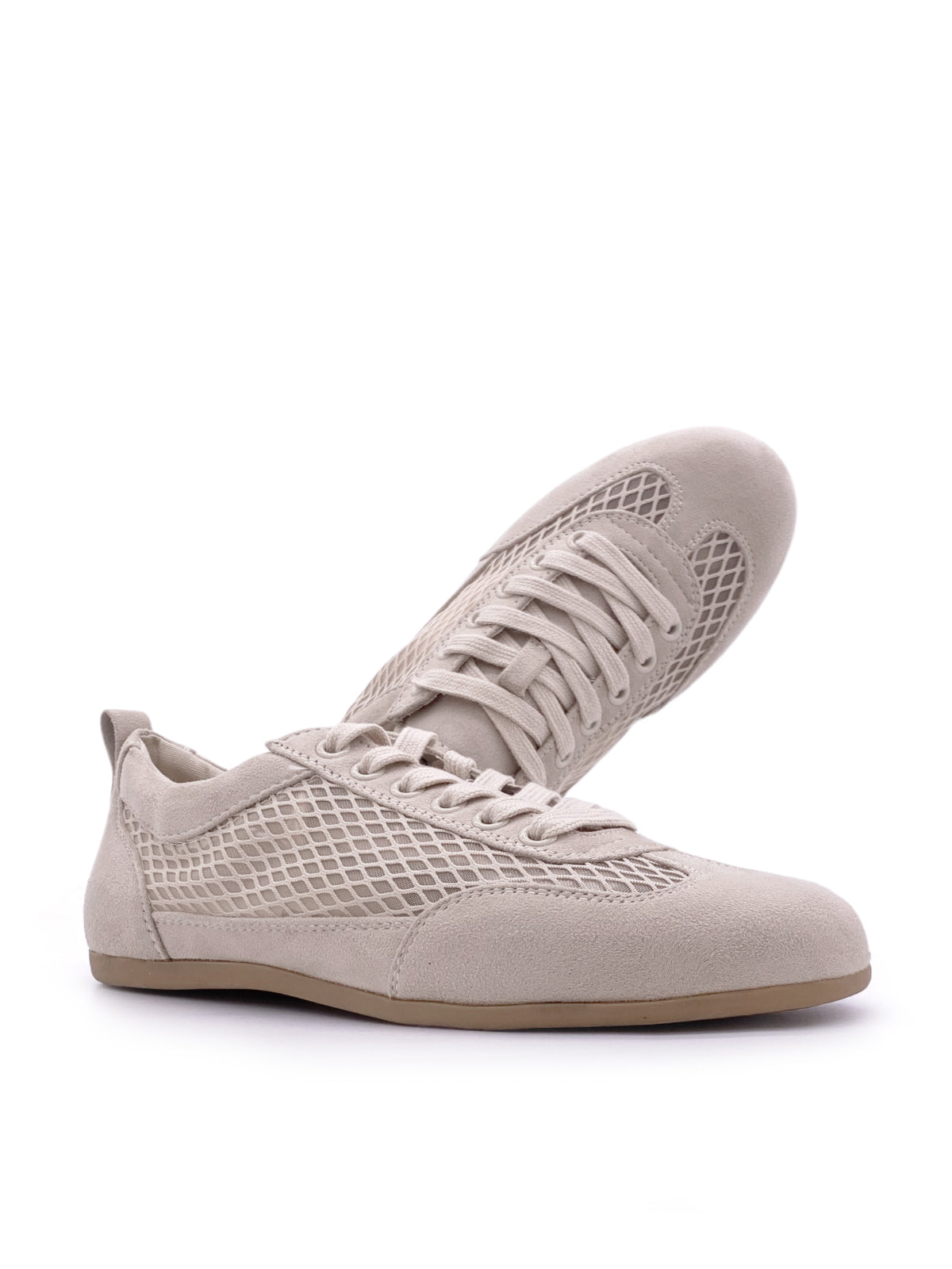 CLARKE - Sneakers in camoscio e tessuto a rete