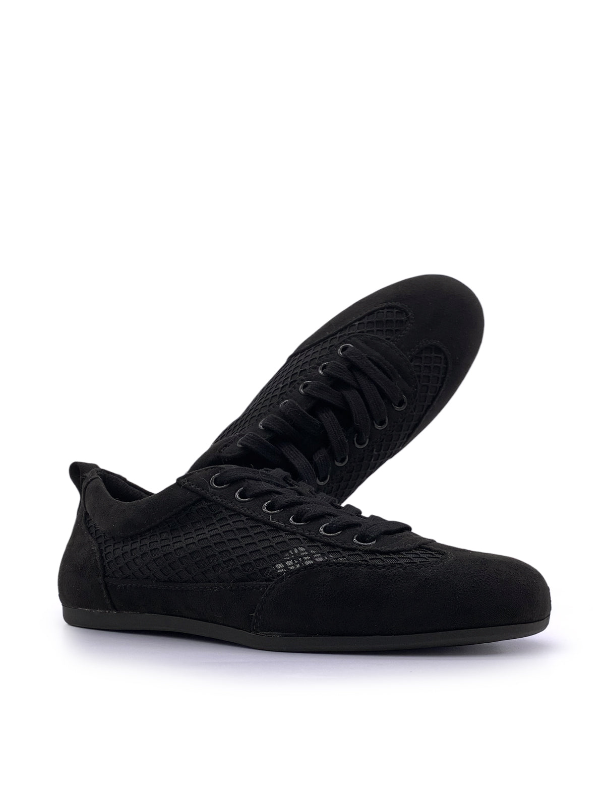 CLARKE - Sneakers in camoscio e tessuto a rete