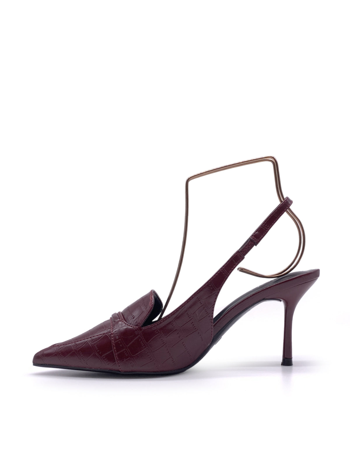 CLELIA - Decolletè in ecopelle stampa coccodrillo