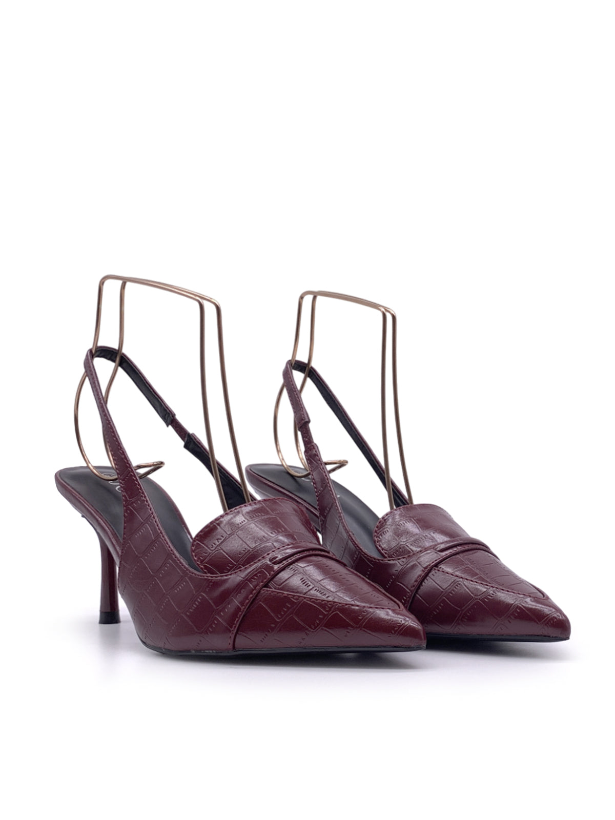 CLELIA - Decolletè in ecopelle stampa coccodrillo