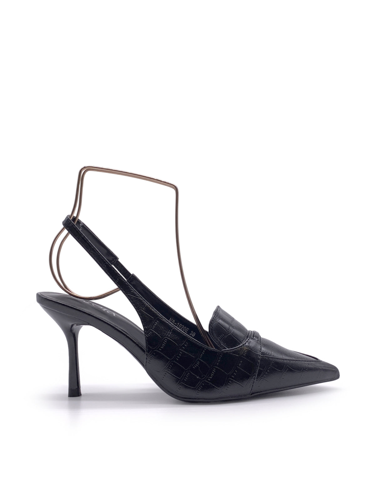 CLELIA - Decolletè in ecopelle stampa coccodrillo