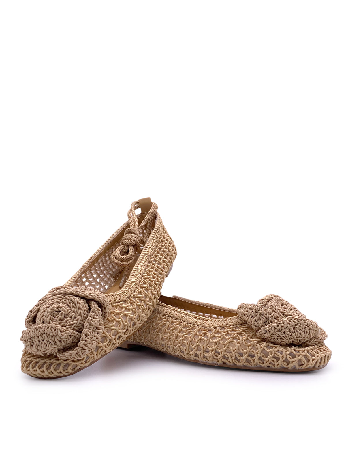 CLOE - Ballerine in tessuto intrecciato