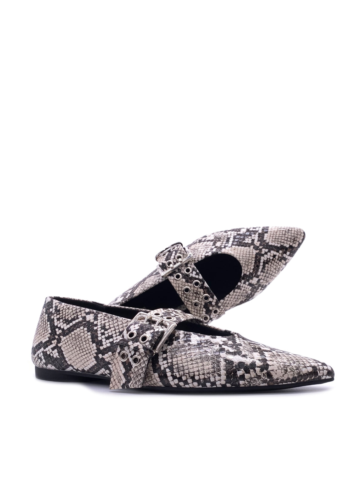 CORINNE - Ballerine a punta in ecopelle animalier