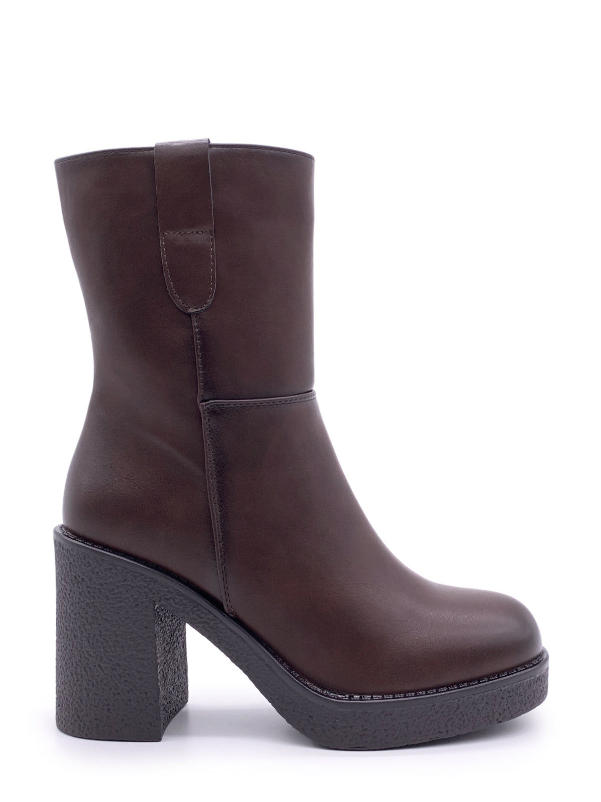 DAFNE - Tronchetti in ecopelle con plateau in gomma