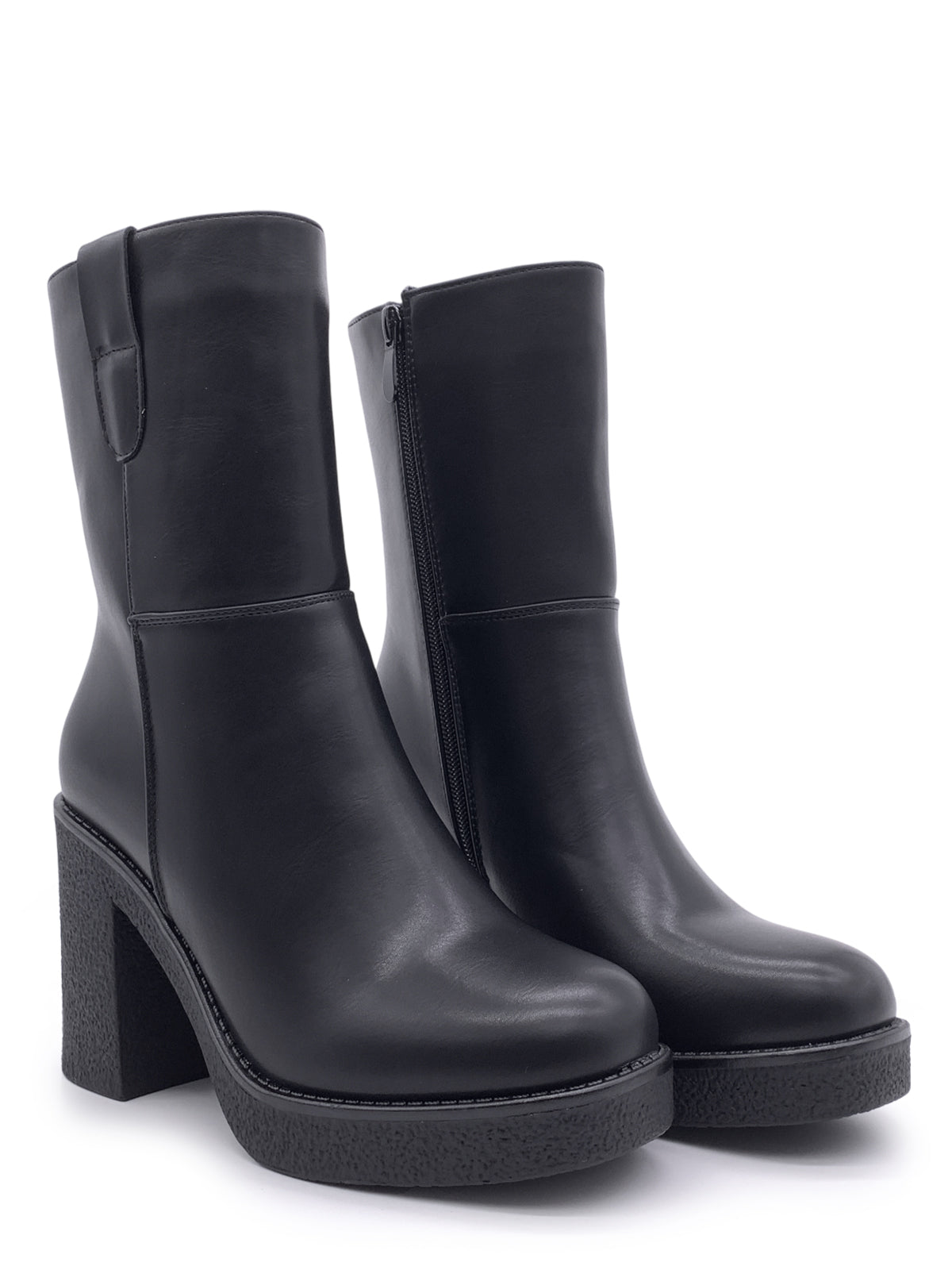 DAFNE - Tronchetti in ecopelle con plateau in gomma