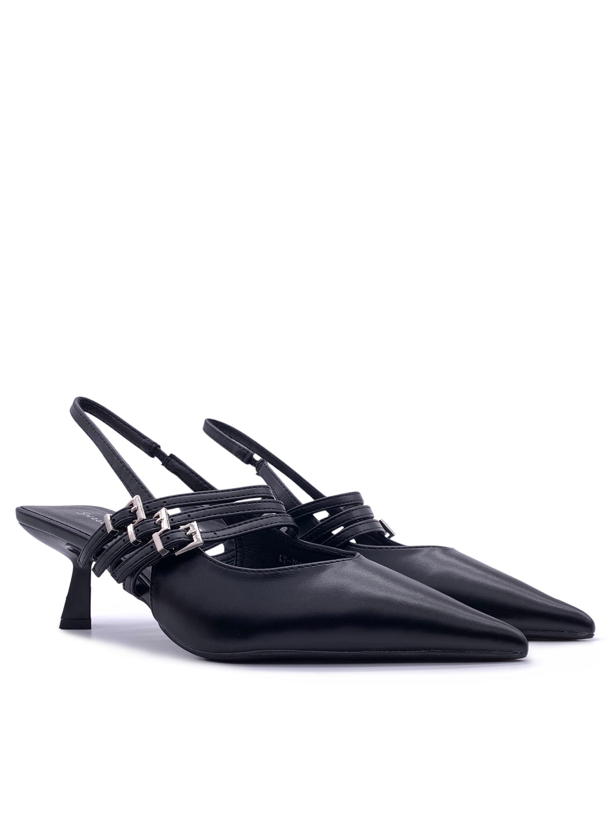 DALMA - Decolletè slingback in ecopelle con cinturini