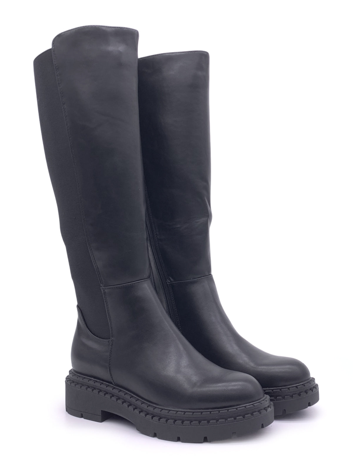 DEMI - Stivali combat con elastico e zip