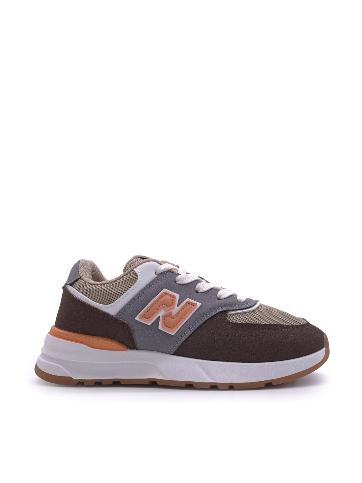 DIANE - Sneakers in camoscio e tessuto con stringhe