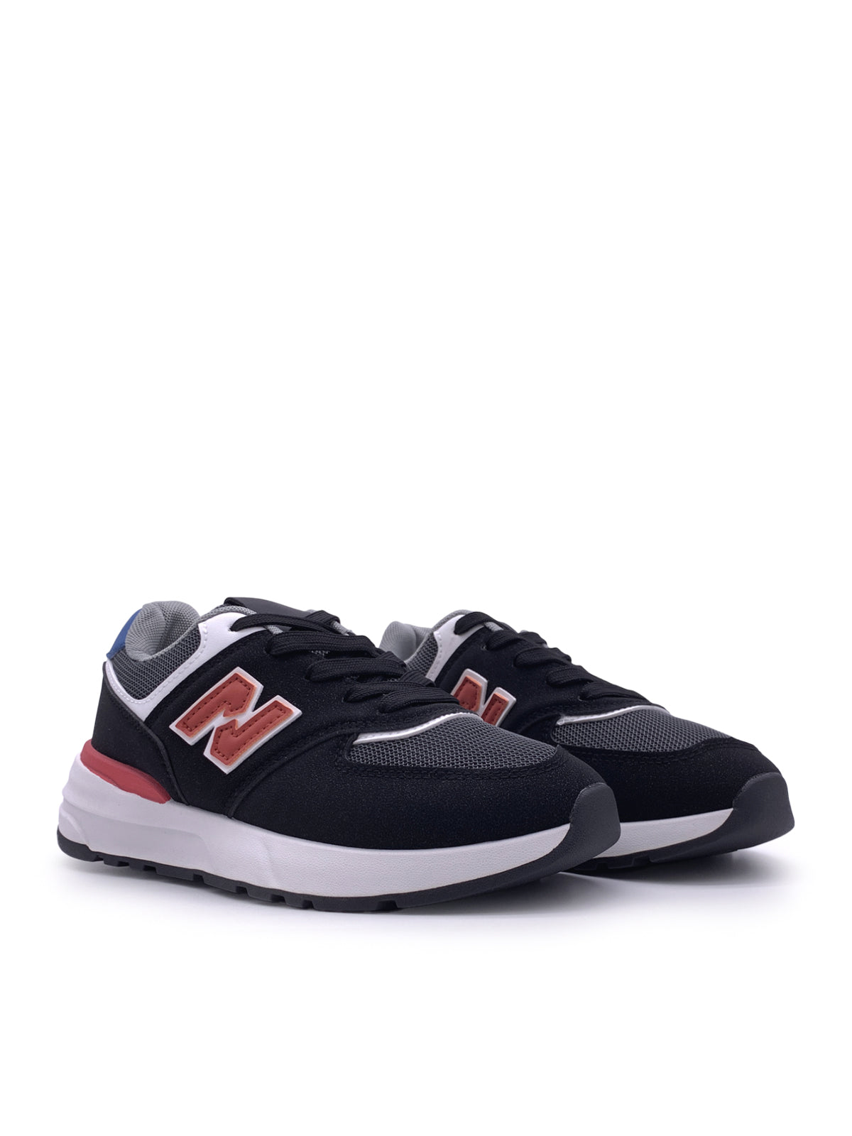 DIANE - Sneakers in camoscio e tessuto con stringhe