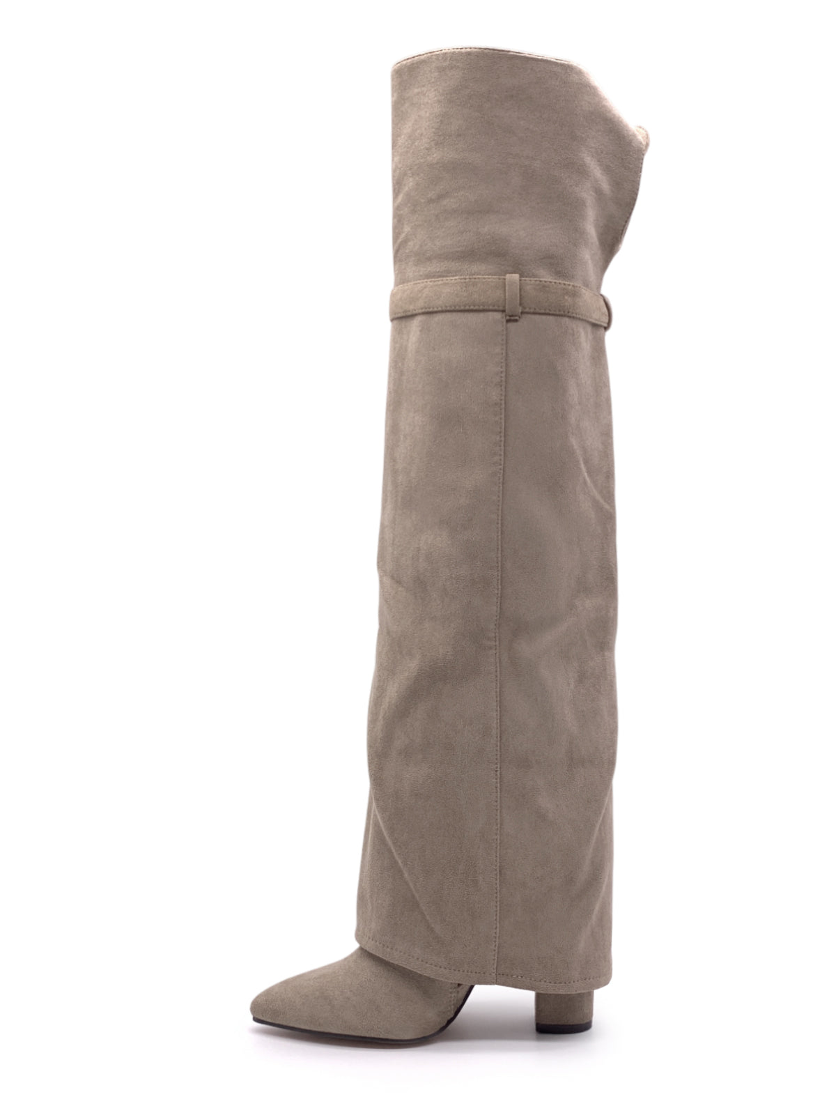 DOLORES - Stivali al ginocchio con risvolto e fibbia decorativa