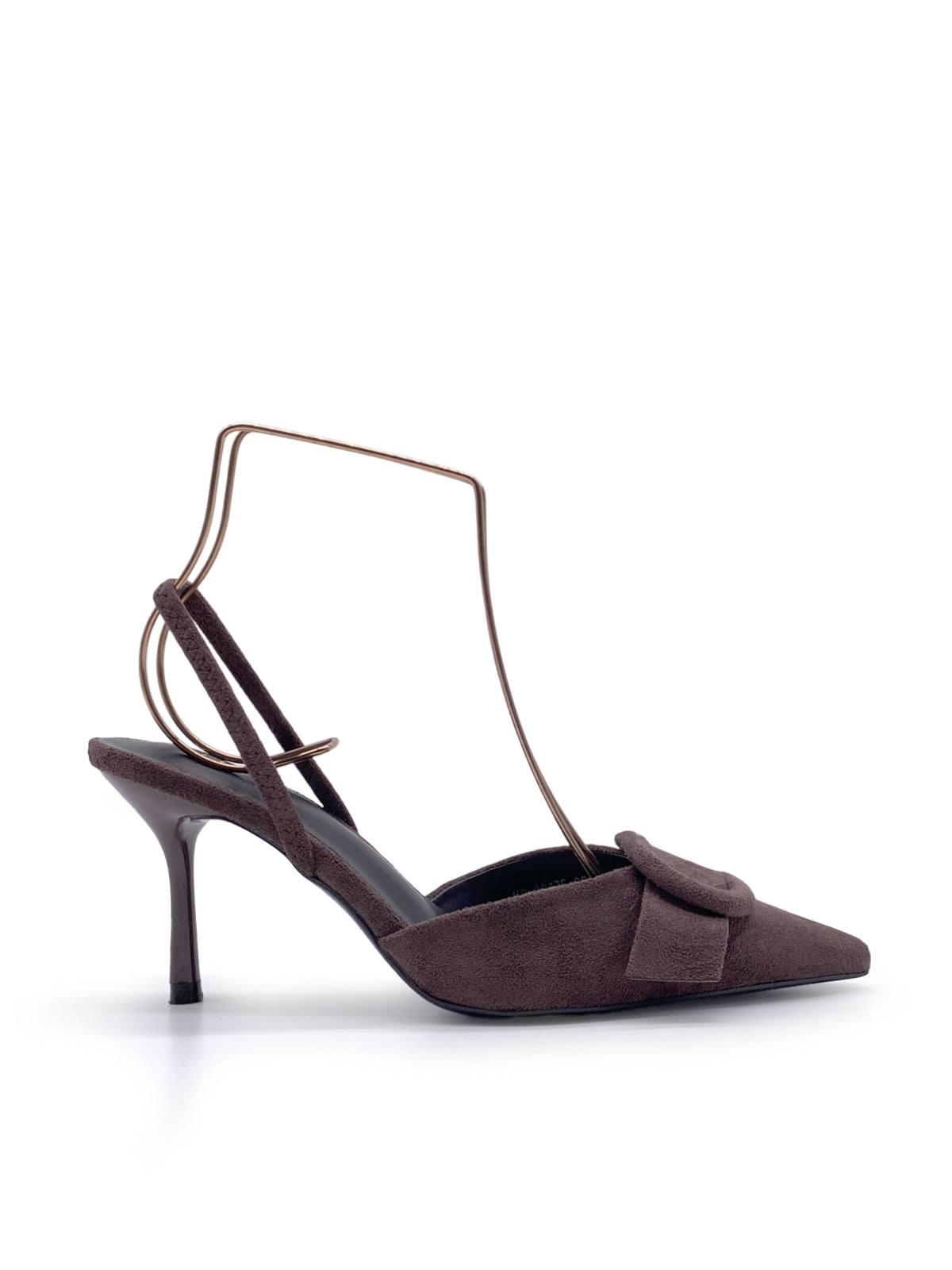 DONNIE - Decolletè in camoscio con accessorio