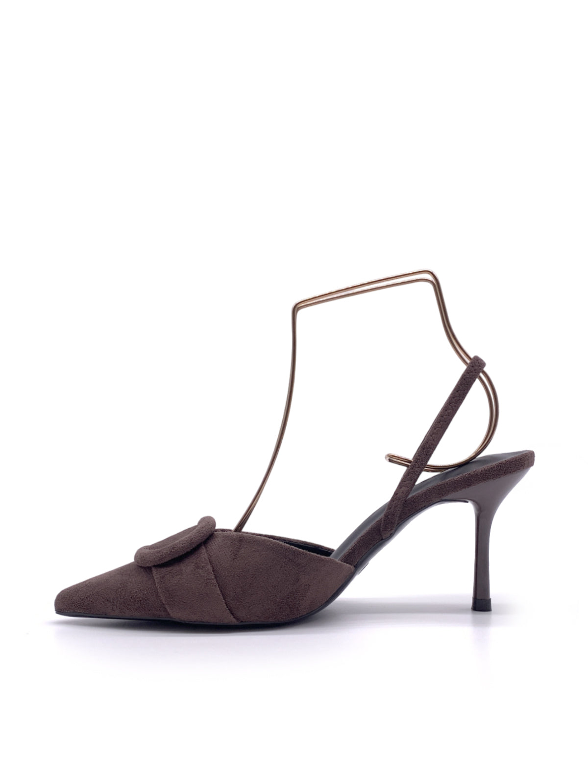 DONNIE - Decolletè in camoscio con accessorio