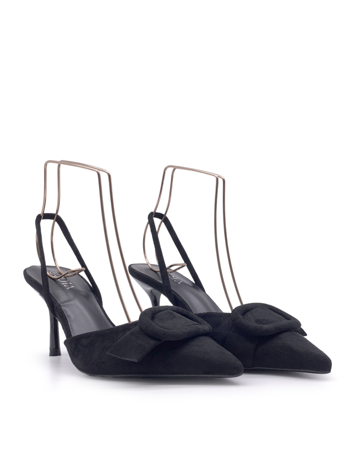 DONNIE - Decolletè in camoscio con accessorio