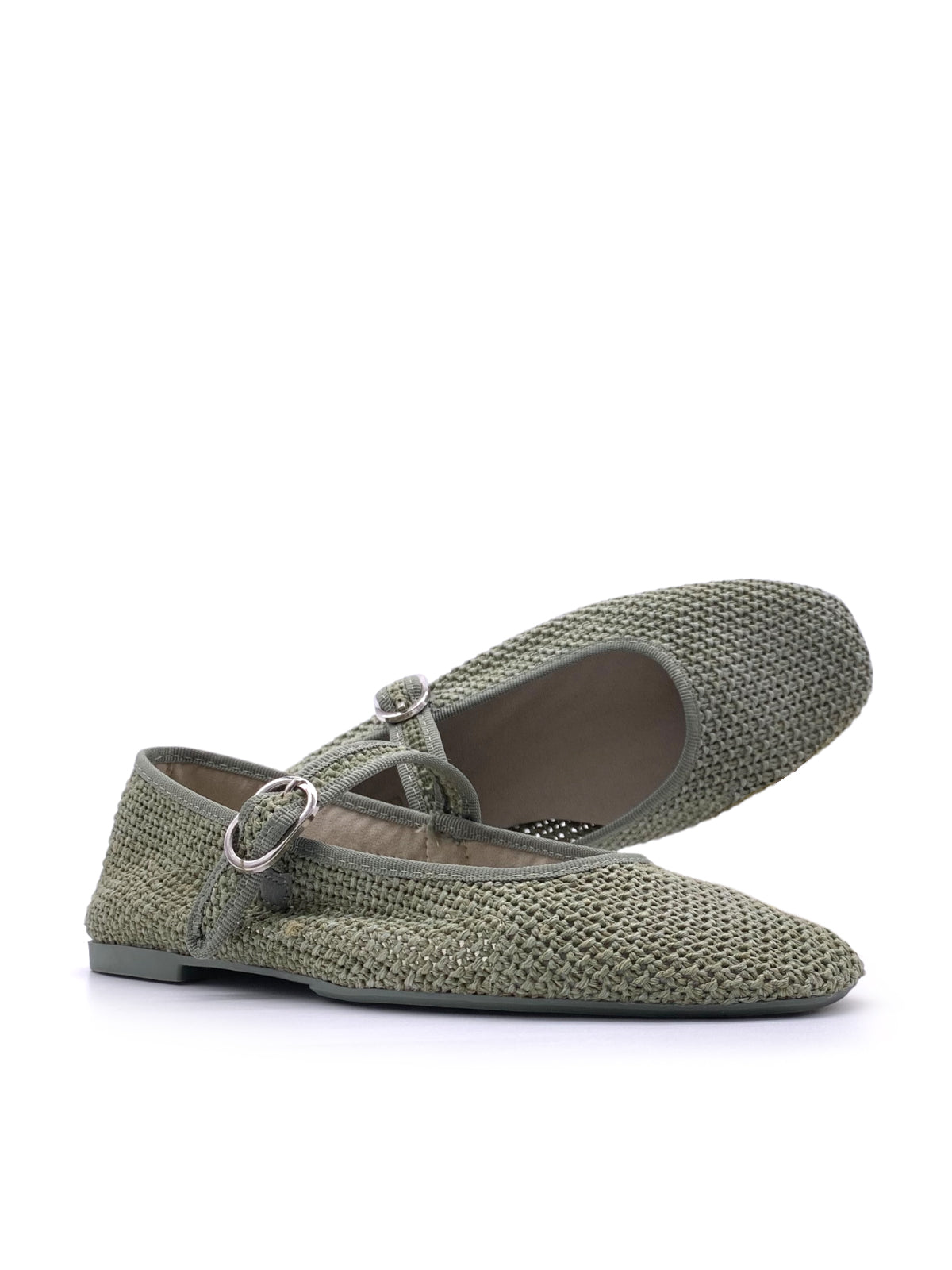 DORA - Mary Jane in rafia intrecciata