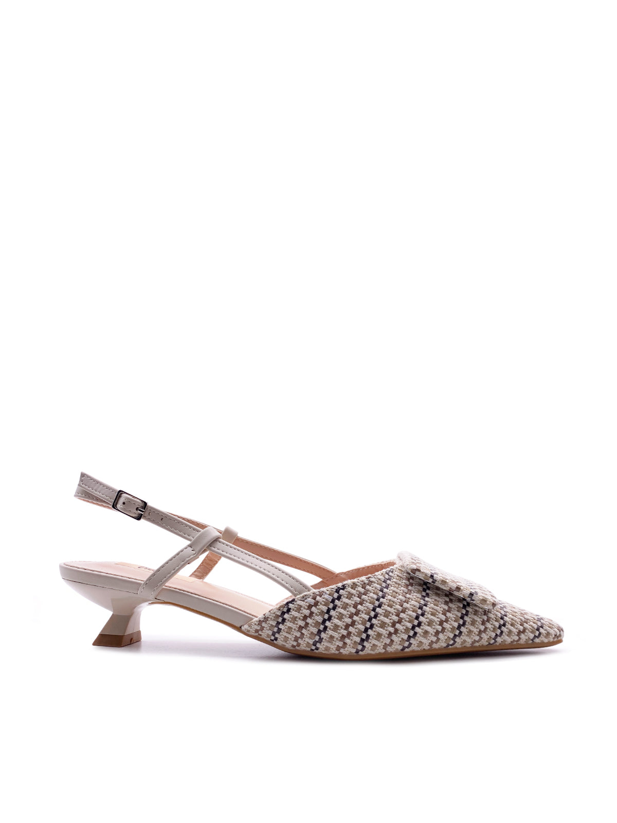 EMY - Decolletè Slingback in tessuto multicolor