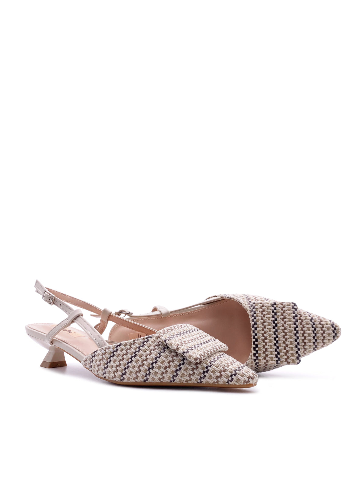 EMY - Decolletè Slingback in tessuto multicolor