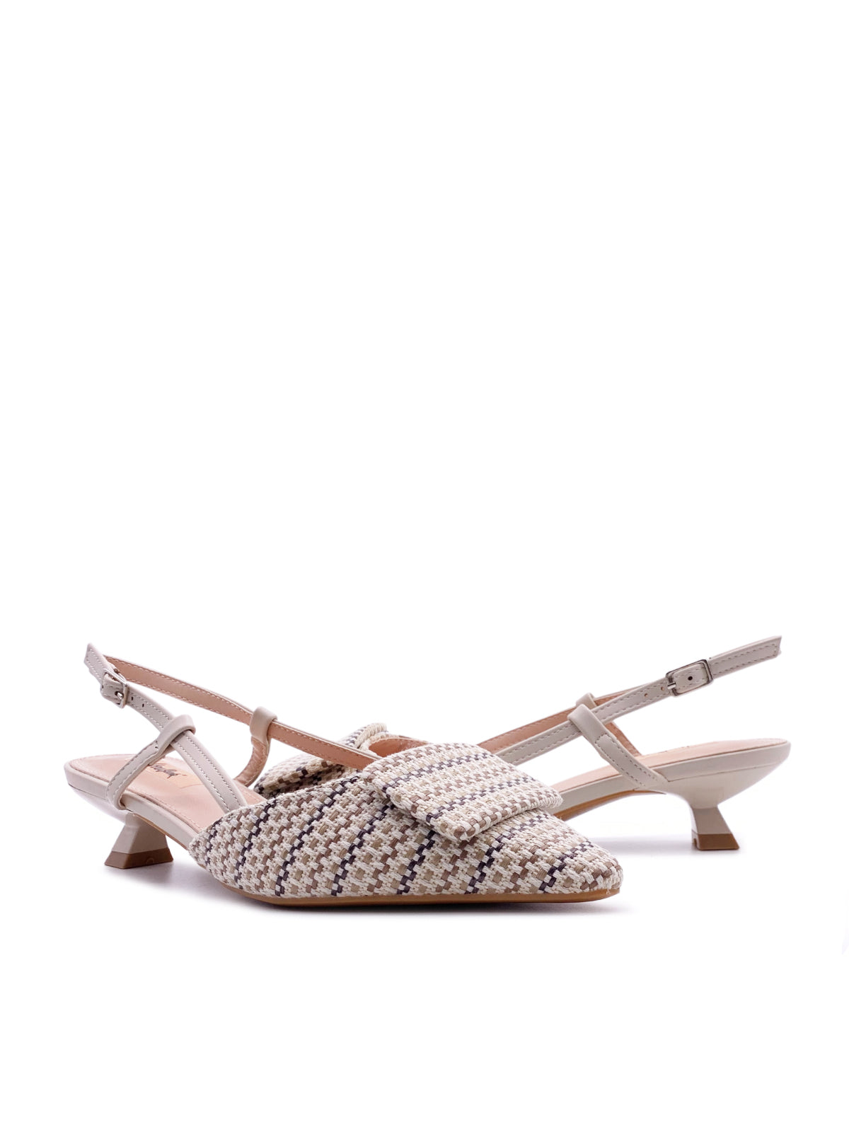 EMY - Decolletè Slingback in tessuto multicolor