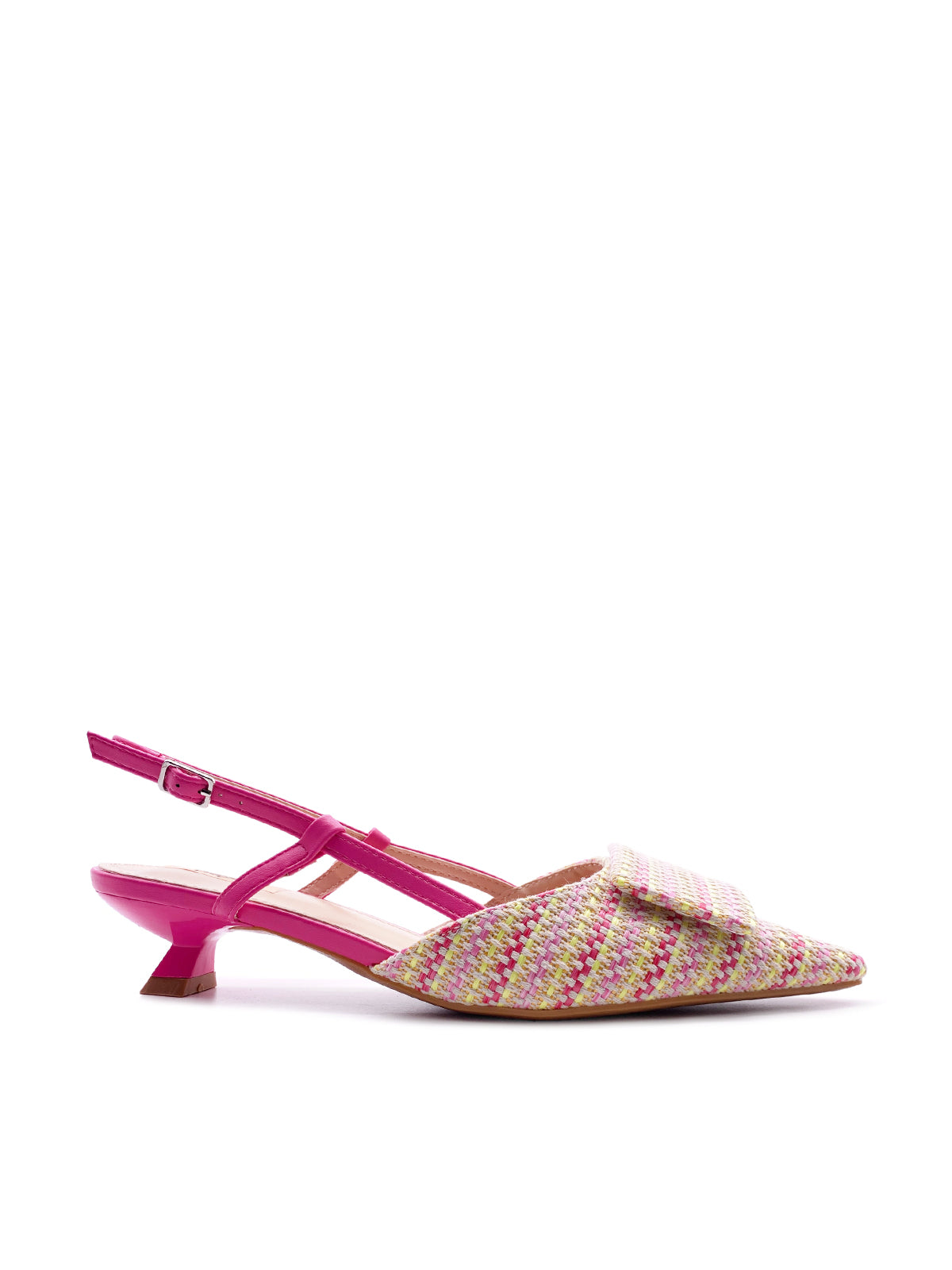 EMY - Decolletè Slingback in tessuto multicolor