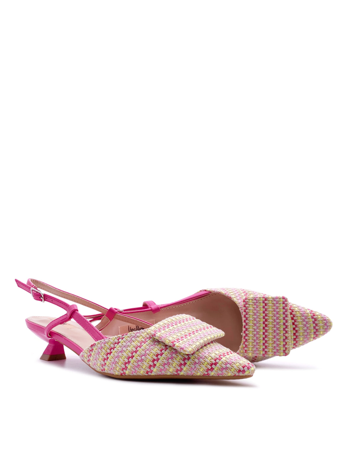 EMY - Decolletè Slingback in tessuto multicolor