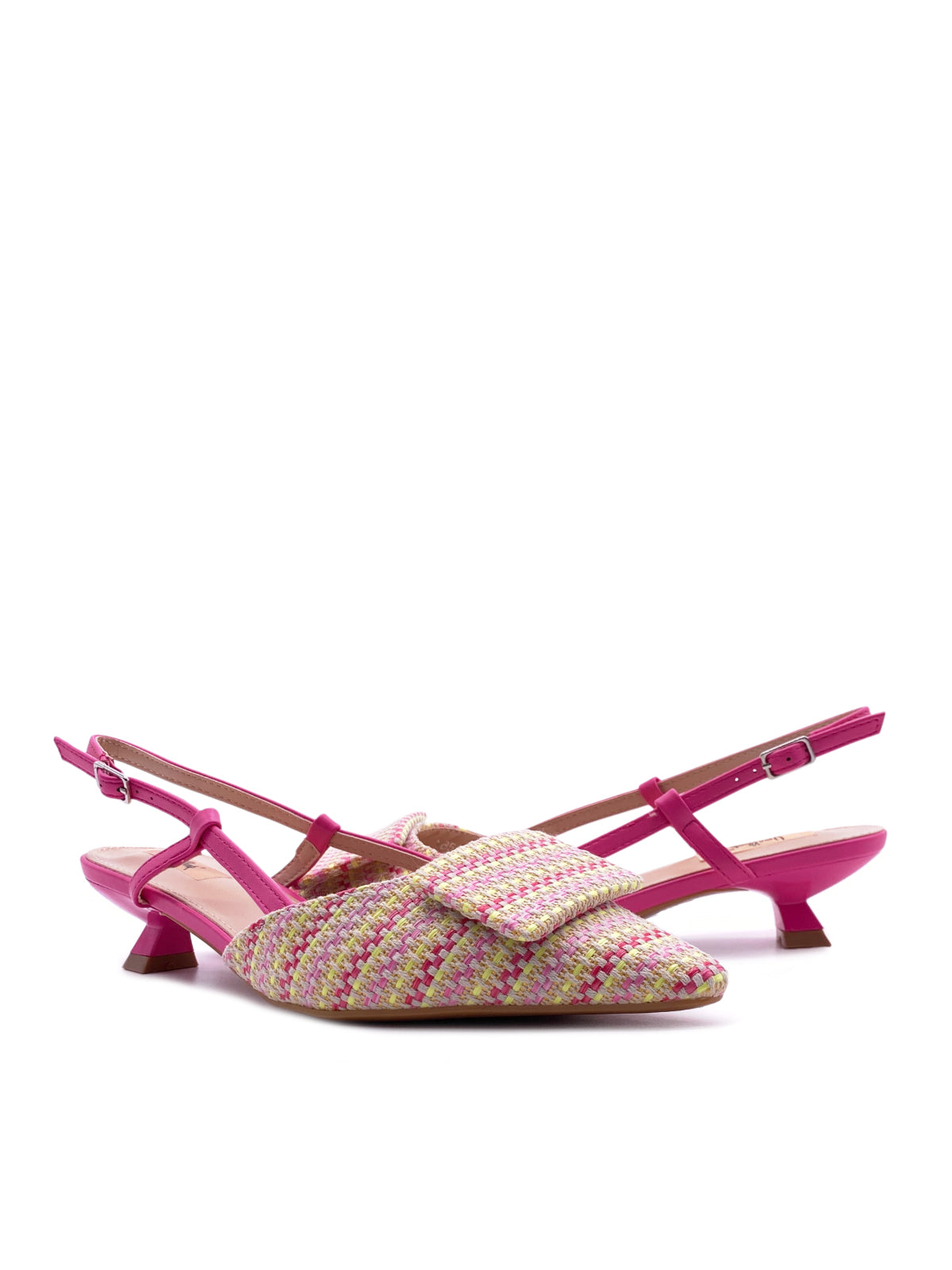 EMY - Decolletè Slingback in tessuto multicolor