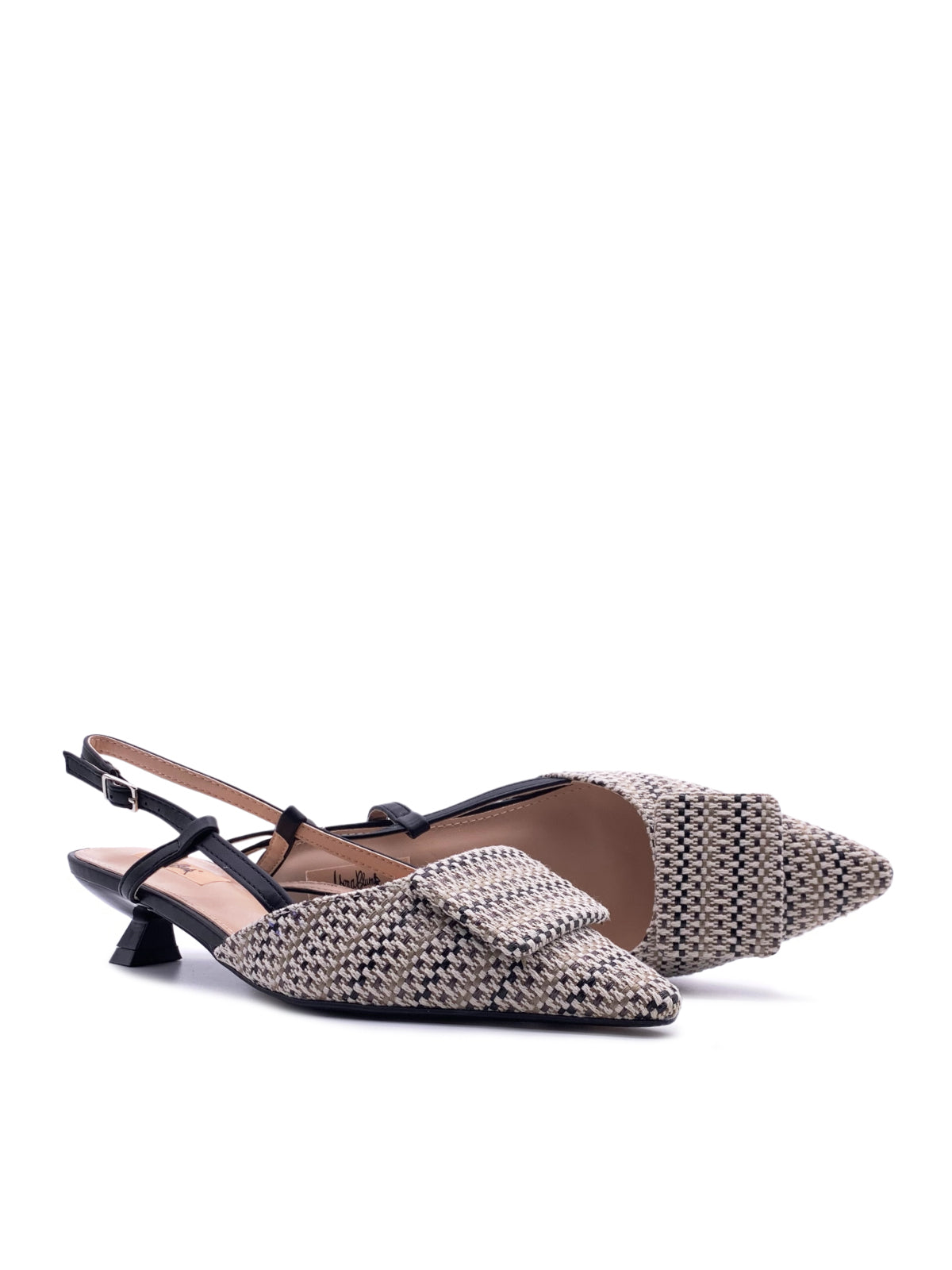 EMY - Decolletè Slingback in tessuto multicolor
