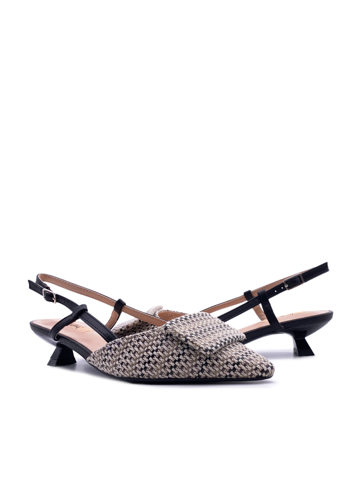 EMY - Decolletè Slingback in tessuto multicolor