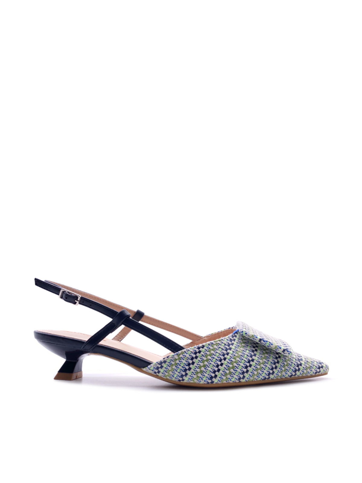 EMY - Decolletè Slingback in tessuto multicolor