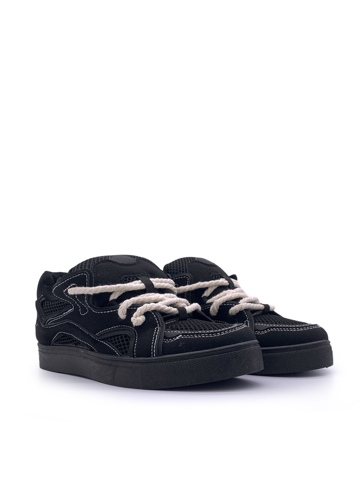 EUFEMIA - Sneakers in camoscio e tessuto con stringhe