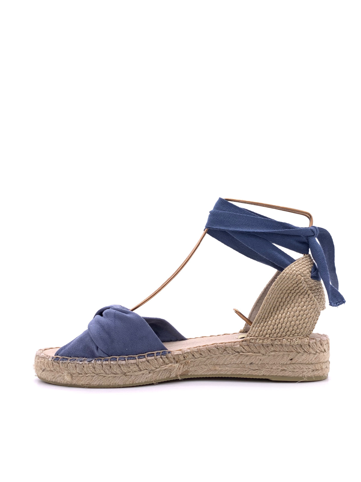 FLEUR-Espadrillas in ecocamoscio con nodo e lacci