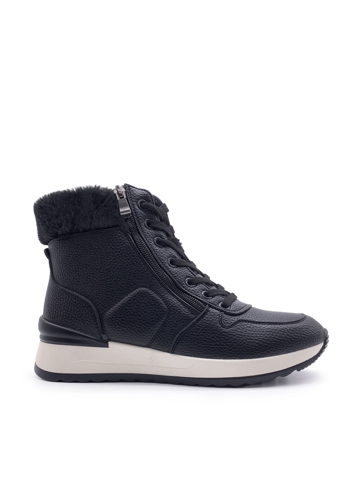 GIONA - Sneakers eskimo con stringhe e zip