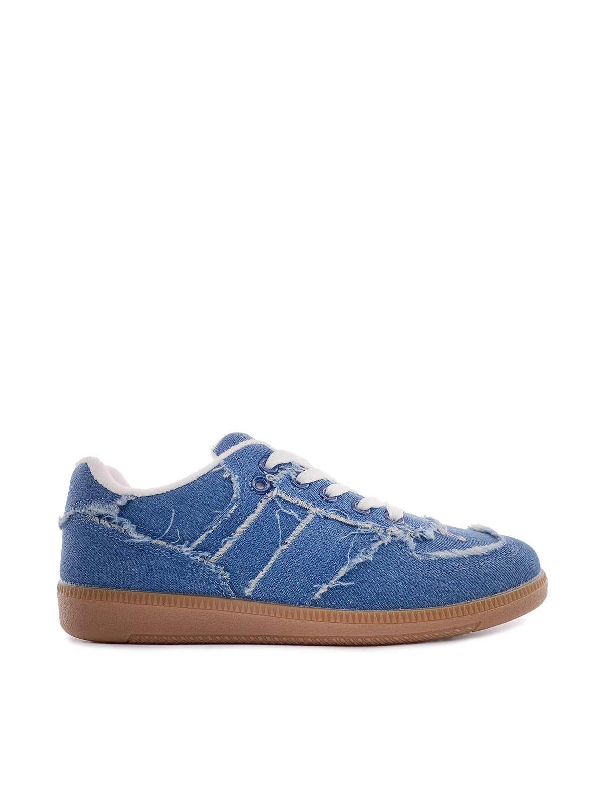 GLENDA - Sneakers in denim con stringhe