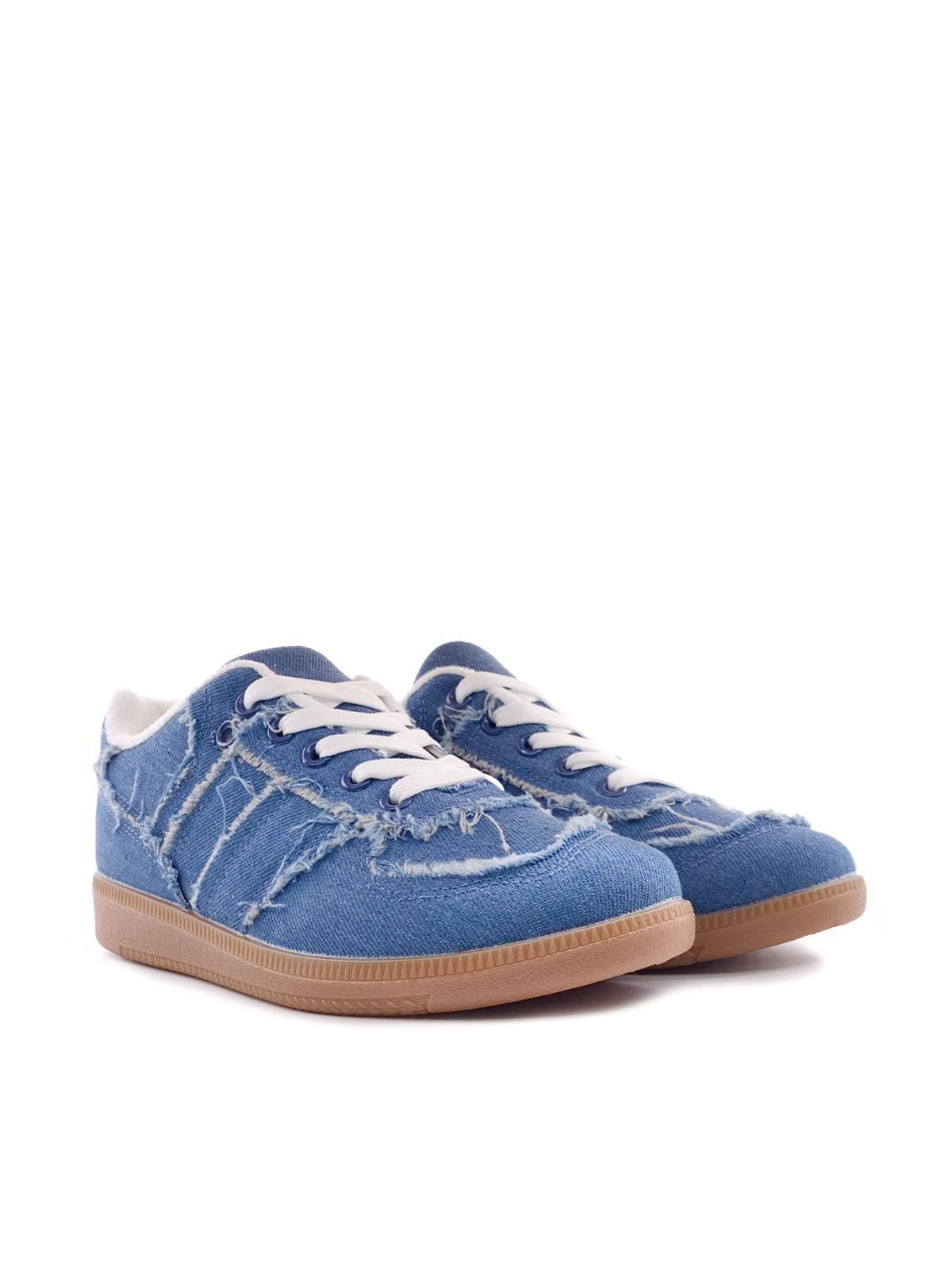 GLENDA - Sneakers in denim con stringhe