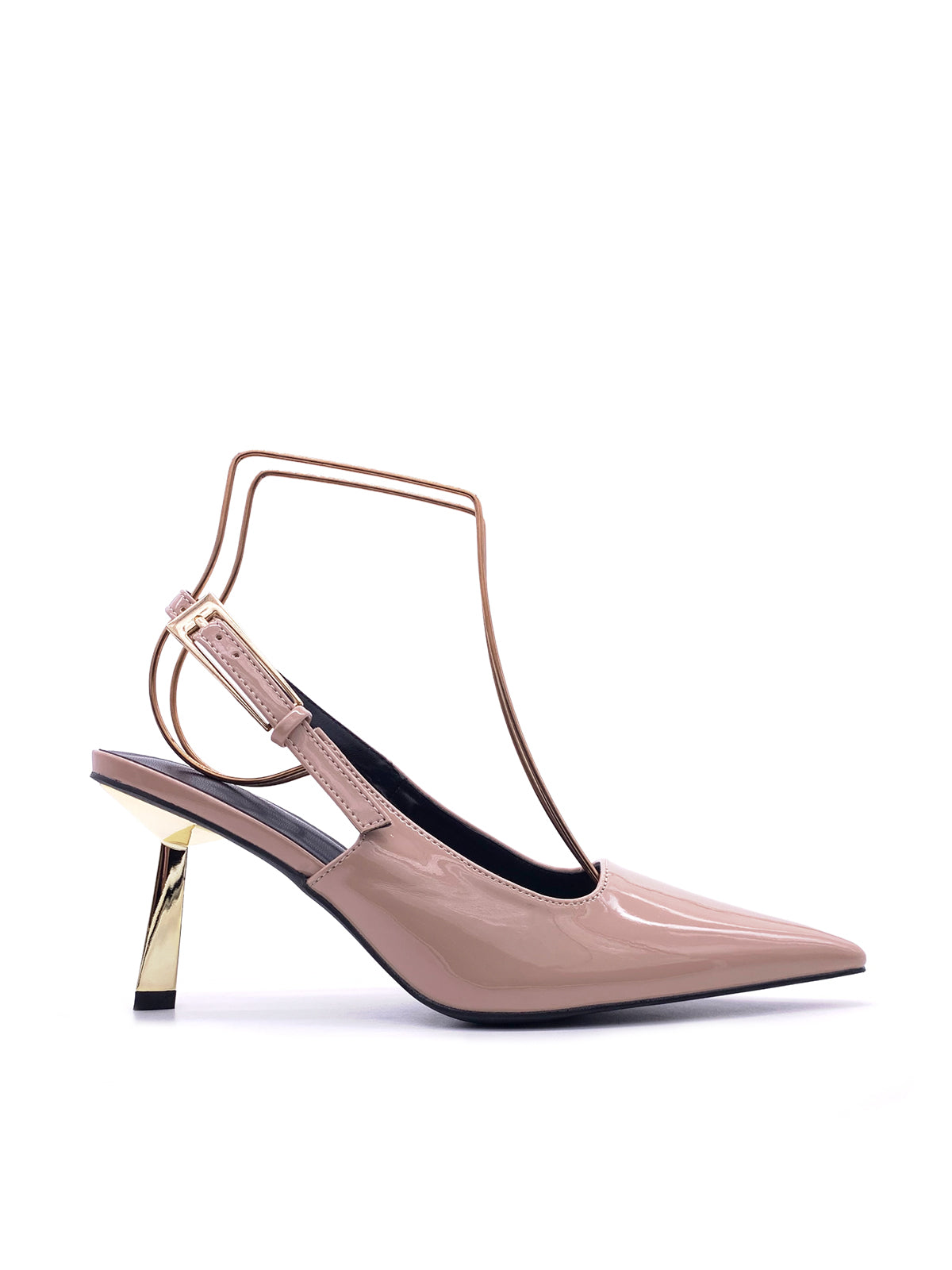 GRAZIA-Decollete slingback in vernice