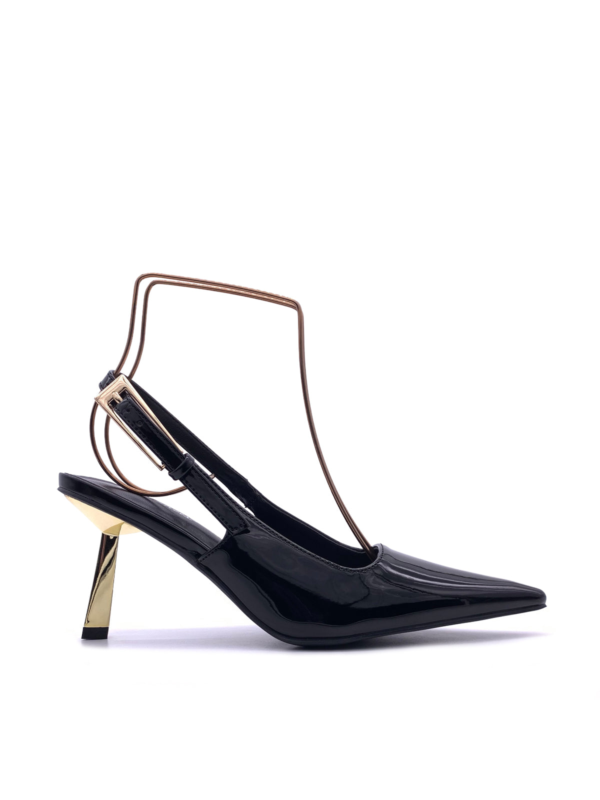 GRAZIA-Decollete slingback in vernice