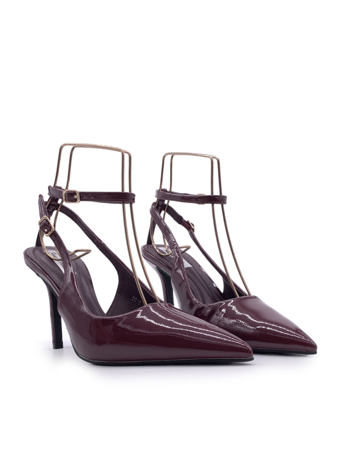 GUENDA - Decolletè in vernice con cinturini