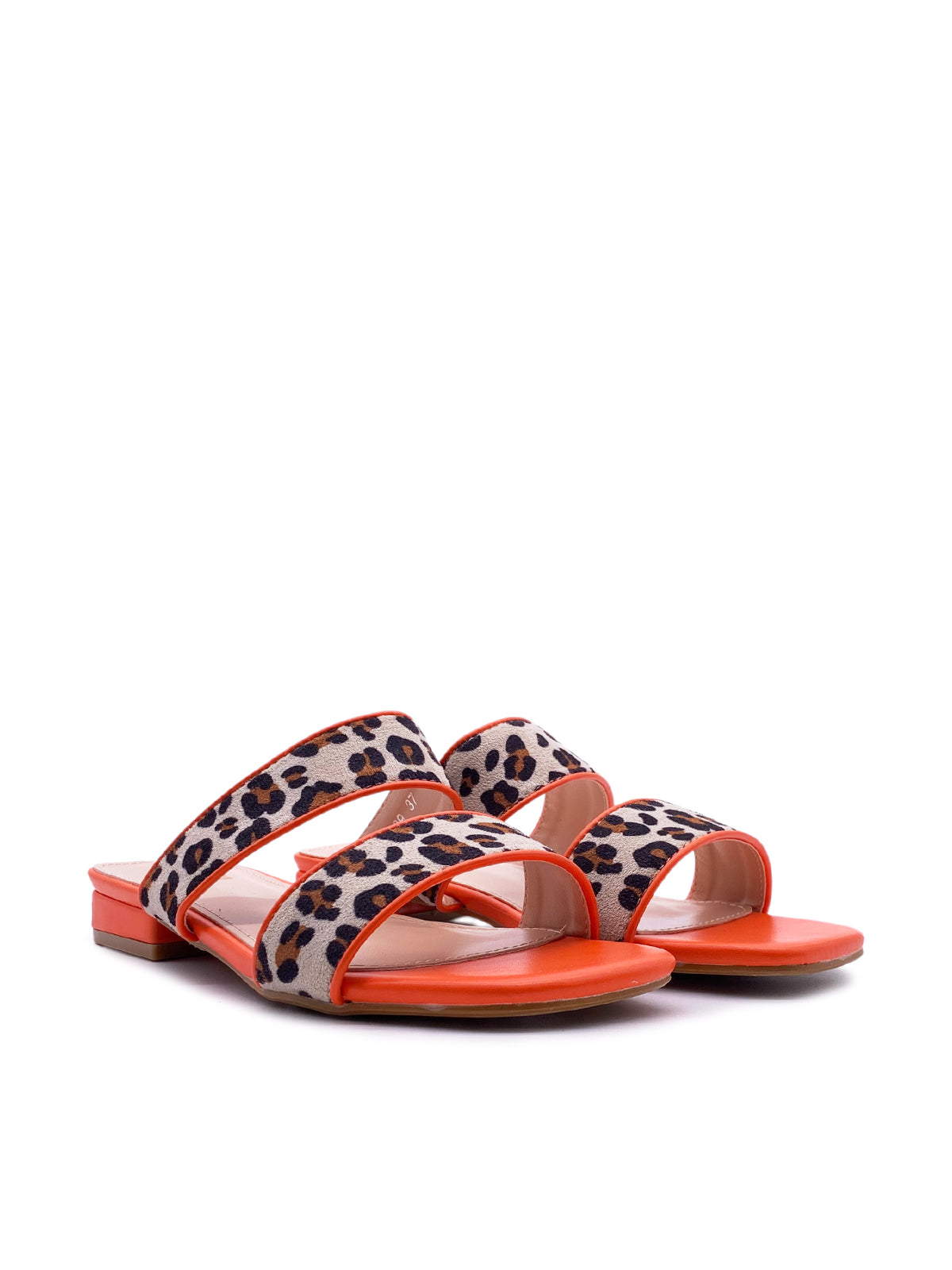 HOLLY - Sandali in ecopelle e tessuto animalier