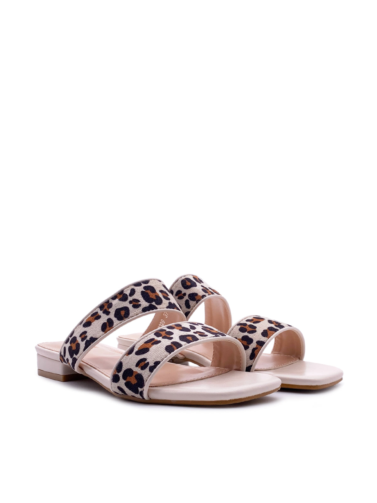 HOLLY - Sandali in ecopelle e tessuto animalier