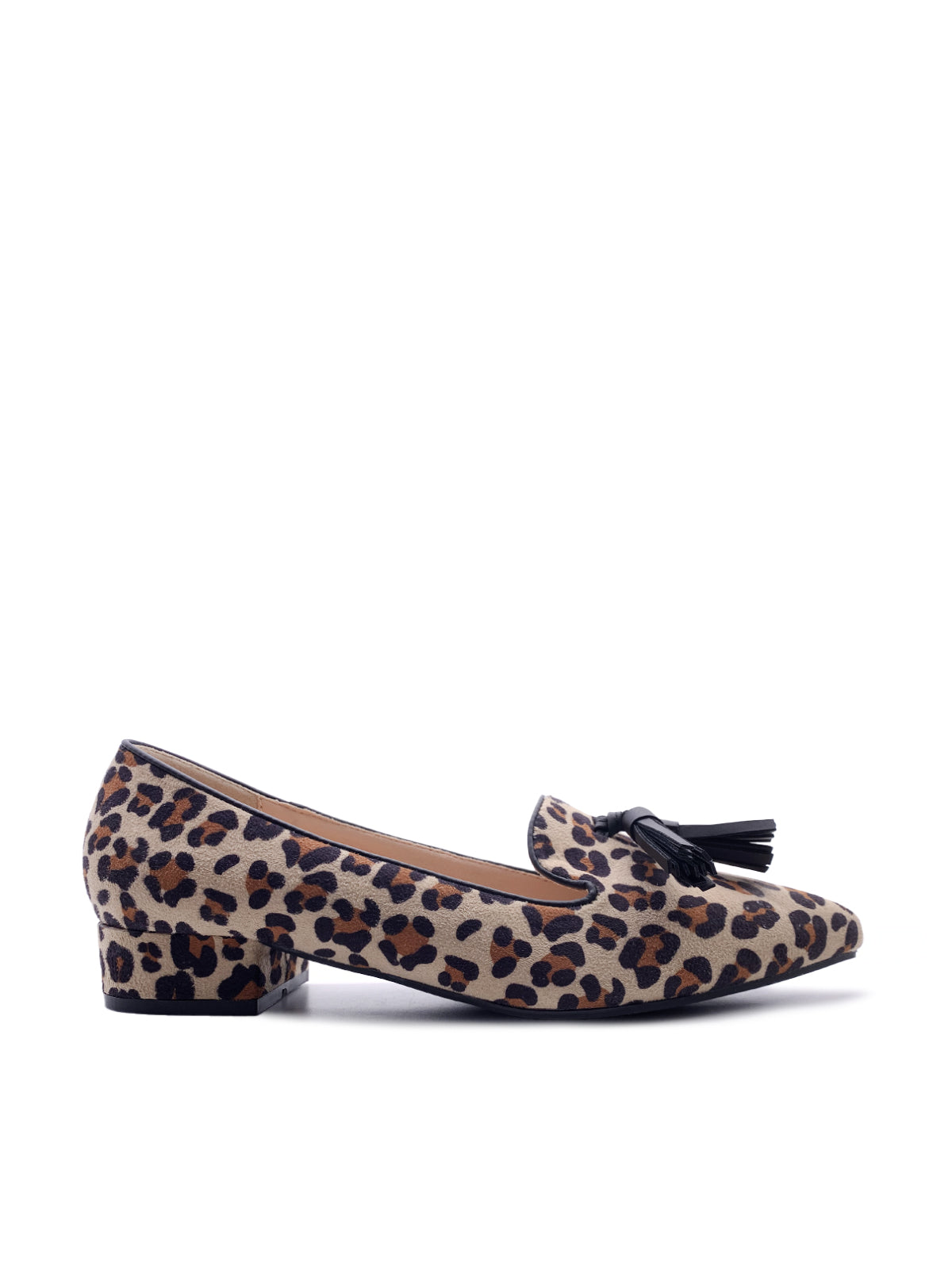 IARA - Ballerine in camoscio animalier con nappina