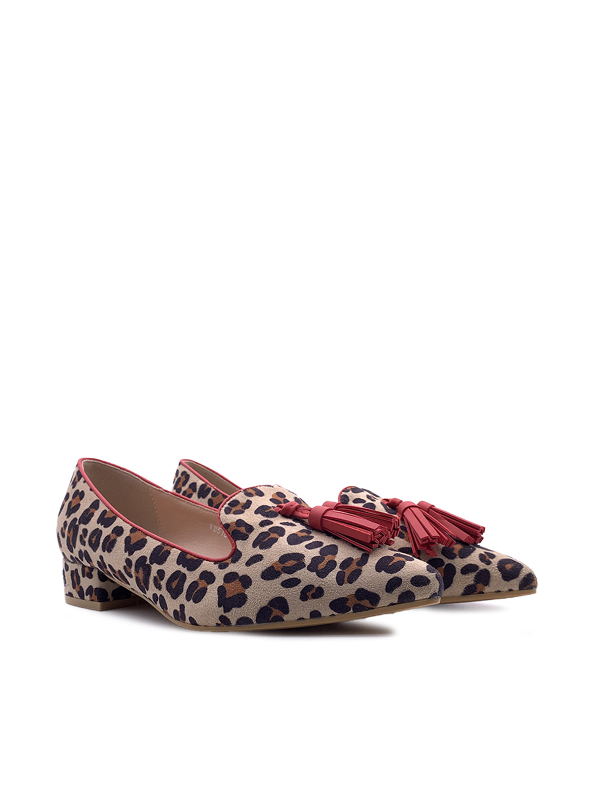 IARA - Ballerine in camoscio animalier con nappina
