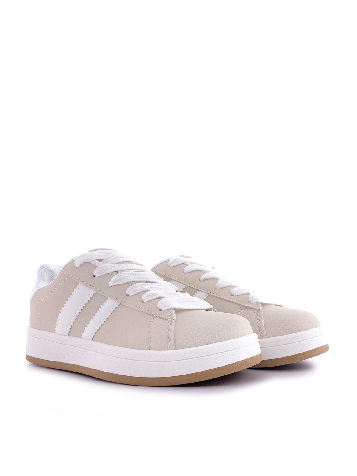 ILARIA - Sneakers in camoscio con stringhe