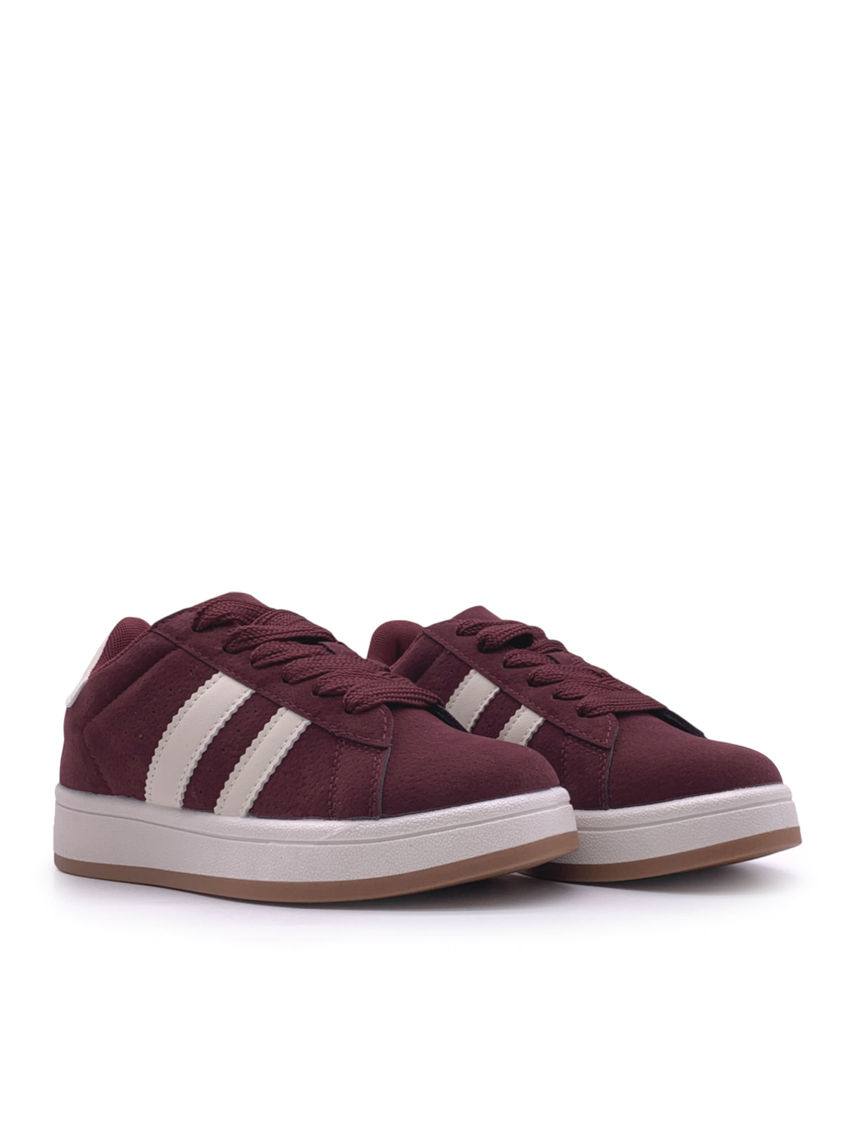 ILARIA - Sneakers in camoscio con stringhe