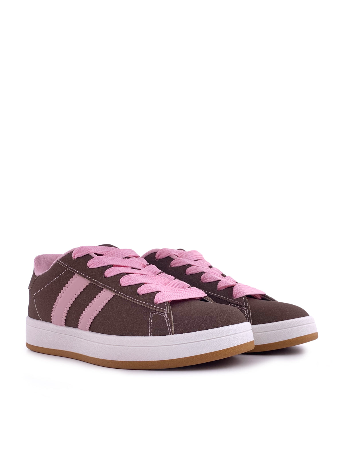 ILARIA - Sneakers in camoscio con stringhe