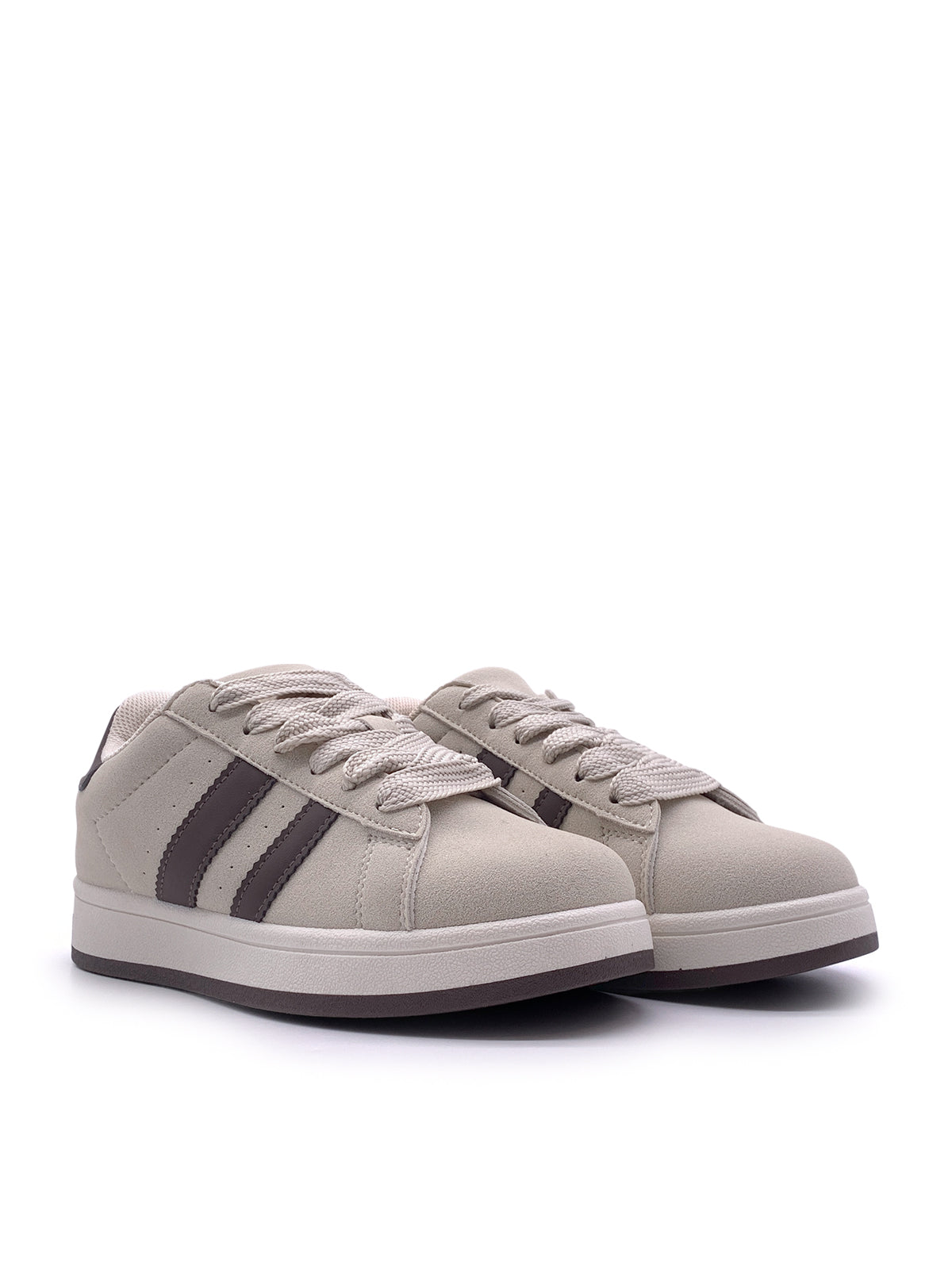 ILARIA - Sneakers in camoscio con stringhe