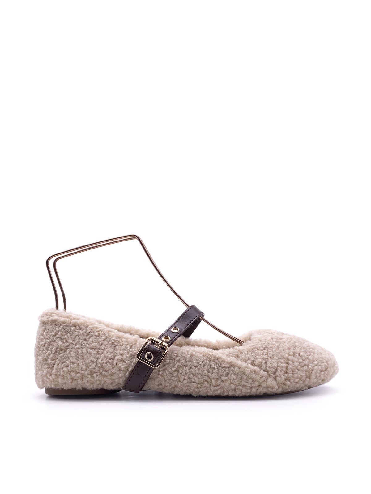 IRENE - Mary Jane in ecopelliccia modello teddy