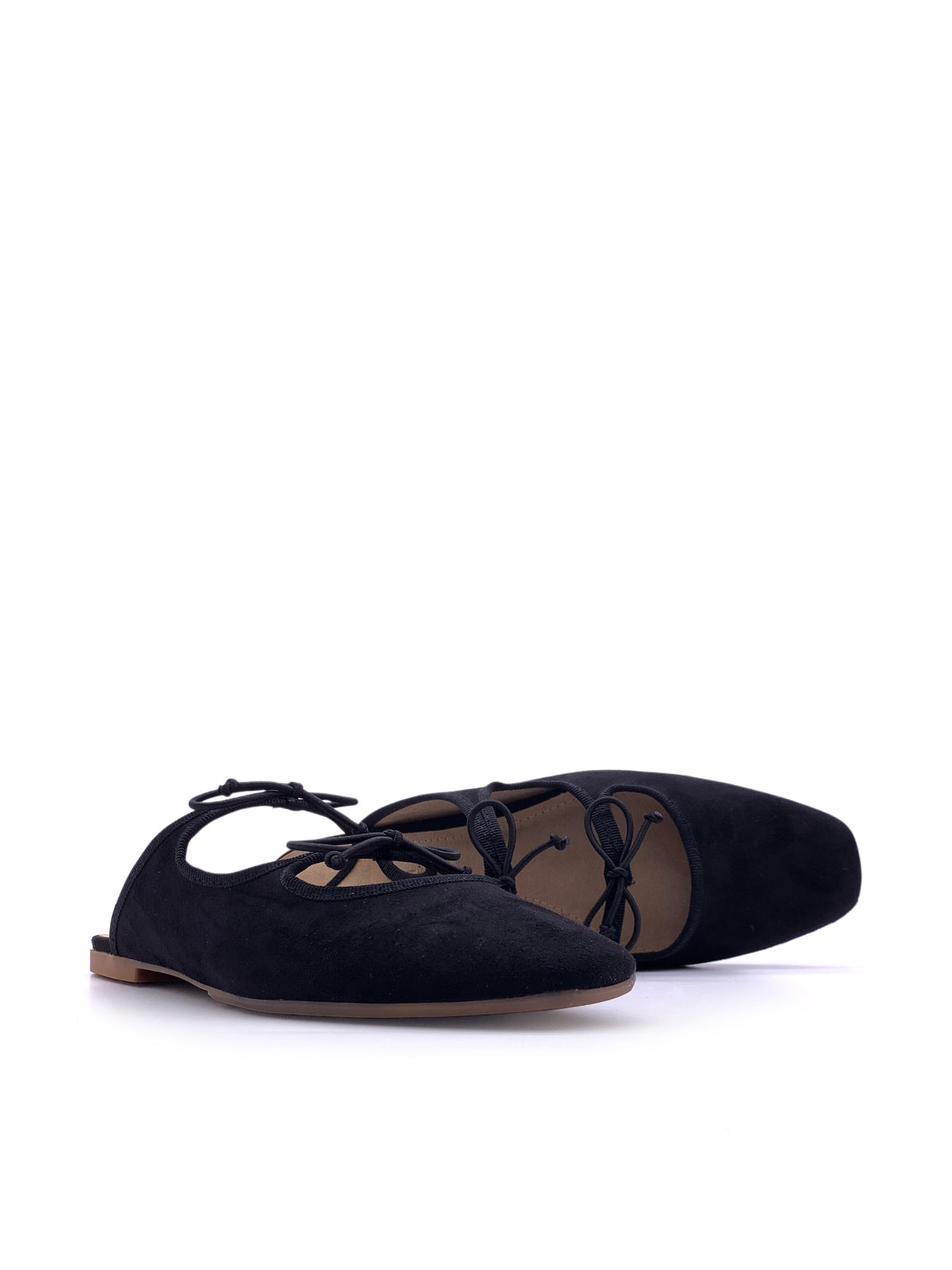 IVANA - Sabot in camoscio con fiocchi decorativi