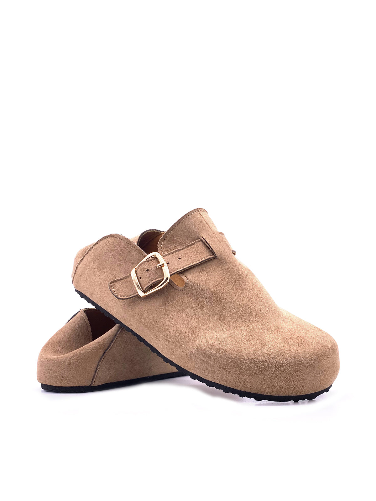 JENNIFER - Sabot in ecocamoscio con fibbie