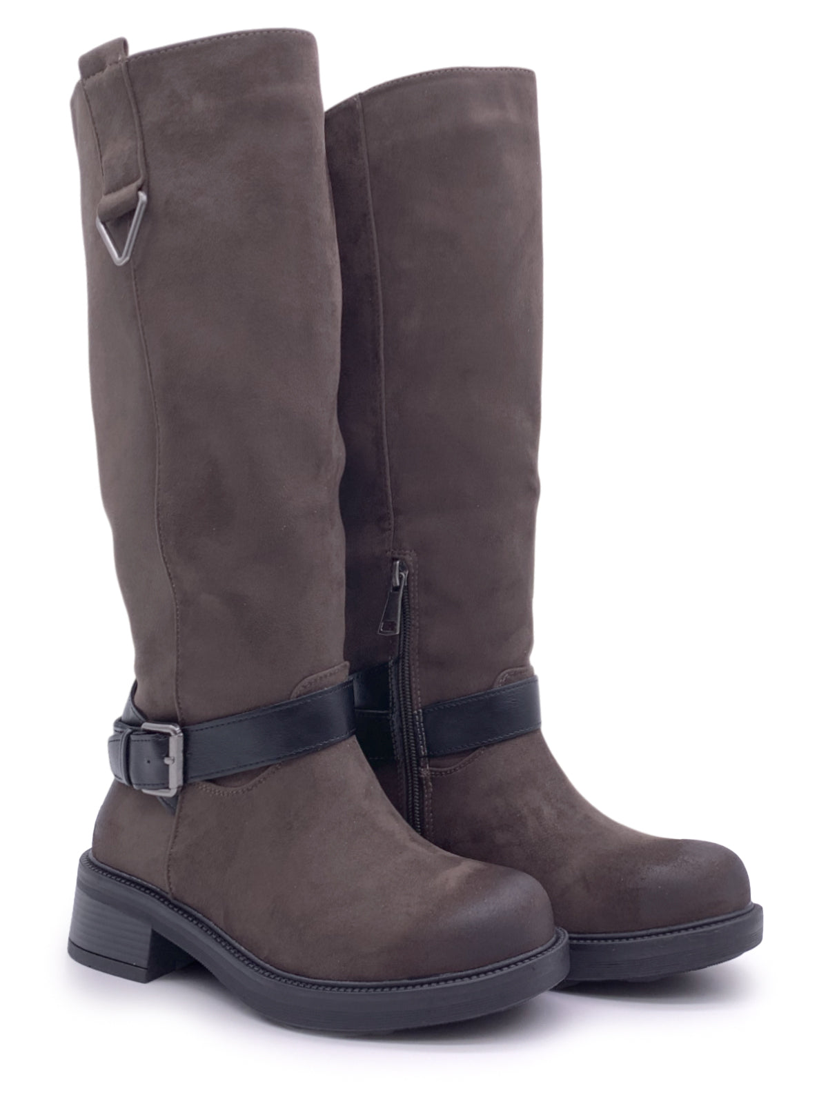 JERA - Stivali in ecopelle con fibbia laterale