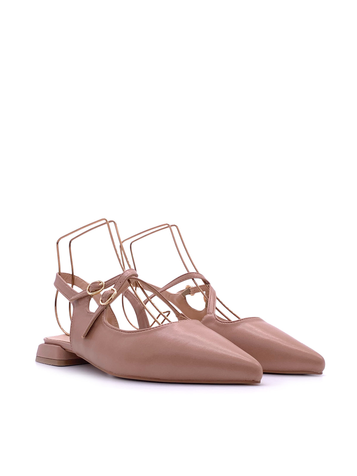 JESS - Ballerine Slingback in ecopelle con cinturini
