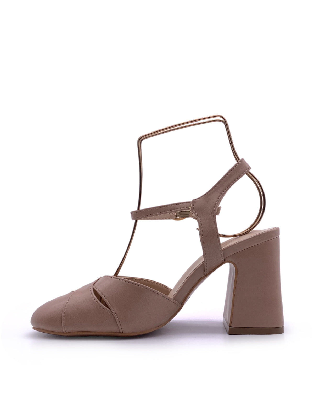 KAYLA - Sandali in ecopelle con tacco largo