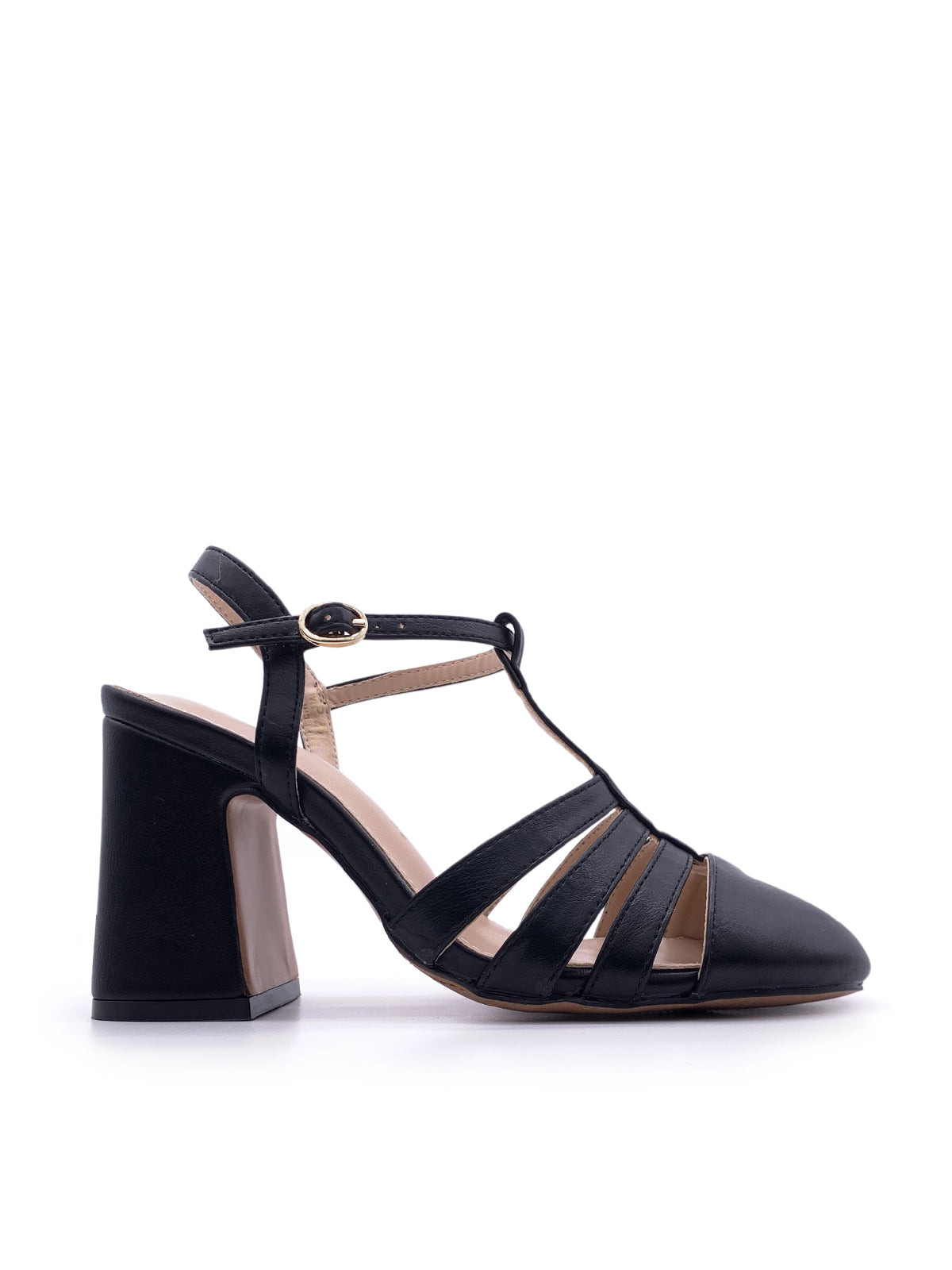 KYLIE - Sandali in ecopelle con cinturino e tacco largo